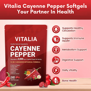 Vitalia Cayenne Pepper Softgels