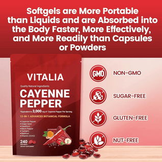 Vitalia Cayenne Pepper Softgels