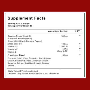 Vitalia Cayenne Pepper Softgels