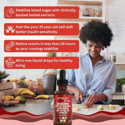 Vitalia Berberine Ceylon Cinnamon Liquid Drops