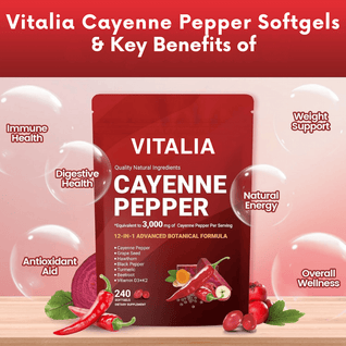 Vitalia Cayenne Pepper Softgels